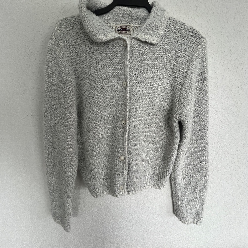 County Seat Soft Knit Collar Cardigan M